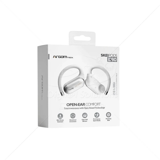 Audífono Argom skeipods E90, auriculares estéreo inalámbricos,con cancelacion de ruido, BT