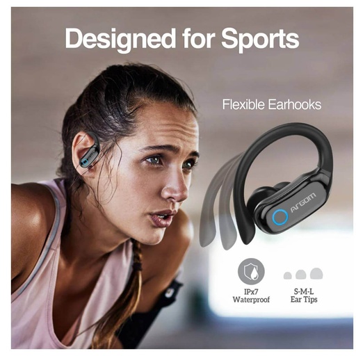 Audífono Argom skeipods E95, auriculares estéreo inalámbricos,deportivos, resistencia al