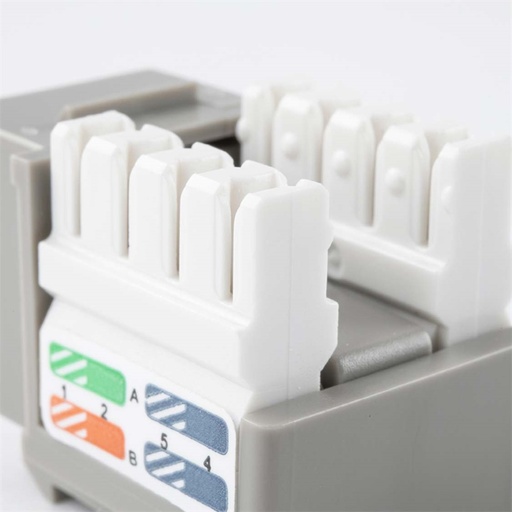 Jack mini keystone Nexxt CAT5E gris tipo 110