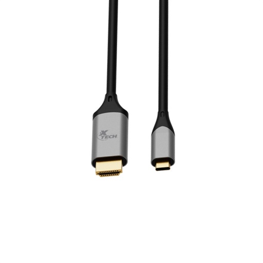 Cable Xtech USB-c macho a HDMI macho, 6FT, negro (XTC-546)