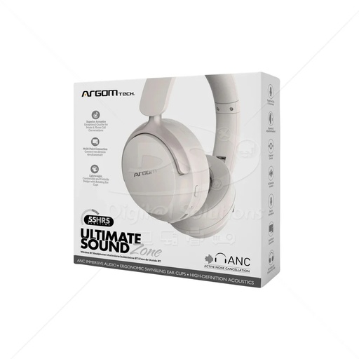 Audífono Argom ultimate sound zone BT 5.4 , cancelacion de ruido, tiempo de musica/llamada