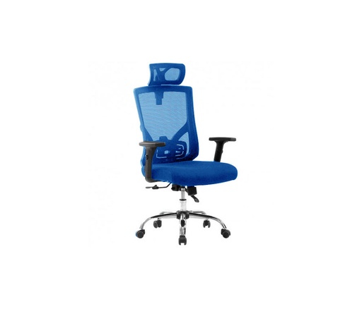 Silla ejecutiva Myo, tejido de maya, plástico, negro, reposo de brazos