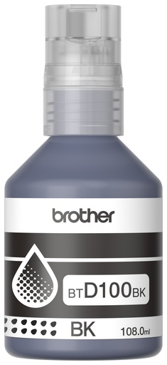 Botella de tinta Brother BTD100BK negro 108ML