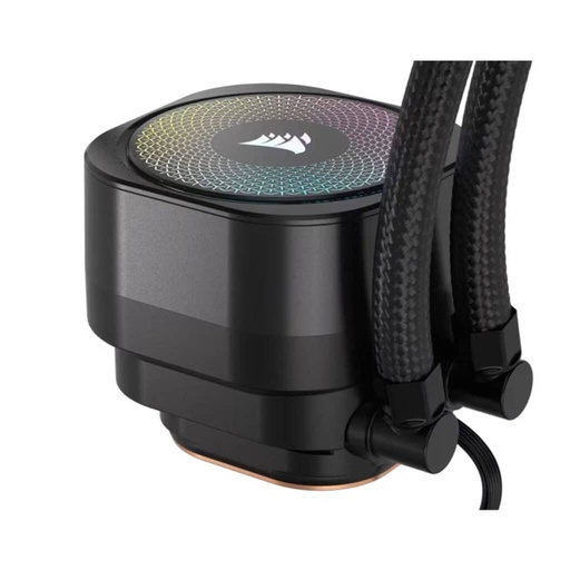 Abanico para CPU corsair, nautilus 240 RS ARGB (liquid cooling) 240MM negro, 2X 120MM fan
