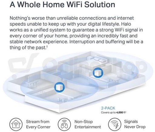 Router halo H60X (2-pack) TP-Link mercusys, 1500 MBPS, 802.11AX, 5 GHZ, wi-fi mesh AX1500