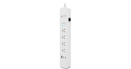 Regleta smart WIFI 110V Nexxt, 4 entradas + 3 entradas USB (1X USB-a