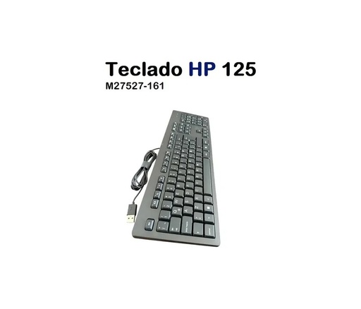 Teclado HP 125 conectividad por cable interfaz USB