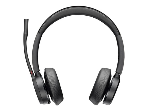 Audífono con micrófono poly voyager 4320 teams, inalámbrico binaural, bluetooth 5.1 + USB-c
