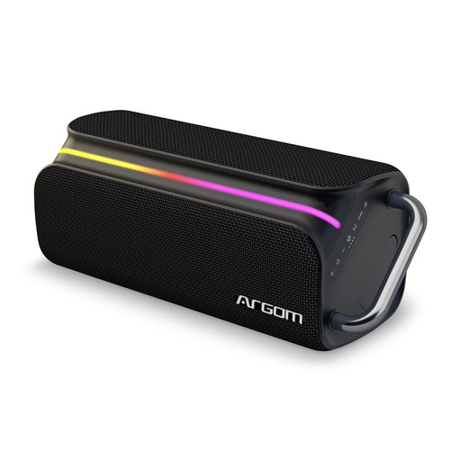 Bocina Argom Radyon 66 TWS, altavoz inalámbrico BT party con luces led, BT 5.3, 65HZ-9KHZ