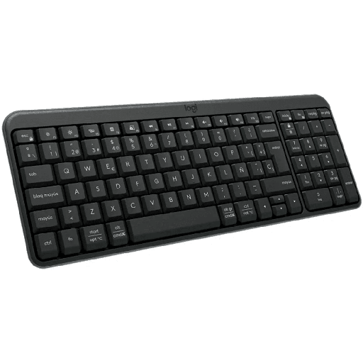 Teclado Logitech K250 compact bluetooth wireless, español, diseño compacto con seccion