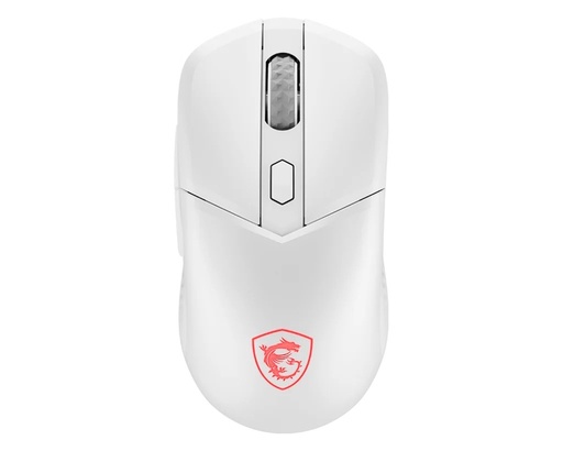 Mouse MSI versa 300 w white, wireless 2.4 GHZ, USB 2.0 (usb-c to a), bluetooth 5.3, sensor
