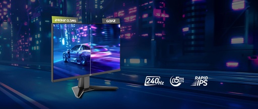 Monitor MSI, 24", mag 245F X24, gaming, 1920 x 1080, FHD, 240 HZ, flat, rapid ips, HDR, 1 x