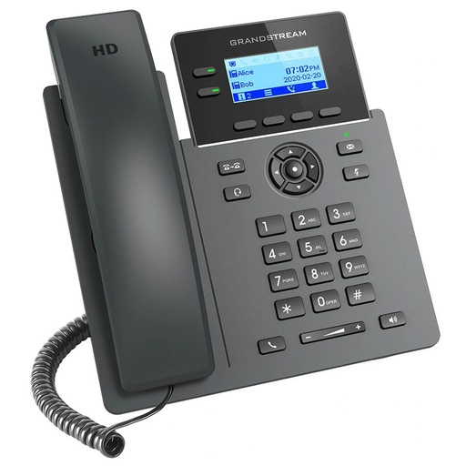 Teléfono IP grandstream GRP2602G, 2 line, 4 cuentas sip, audio HD, gigabit ethernet y POE