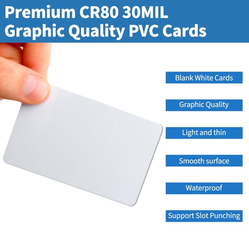 Tarjeta PVC marca cardmark CR80/30