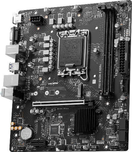 MB MSI pro B760M-e DDR4, 4800MHZ, lga 1700 Intel B760 SATA 6GB/s