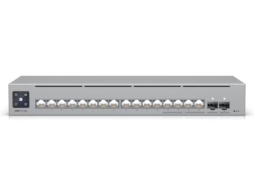Switch 16 puertos Ubiquiti unifi, layer 3, 4 puertos 2.5GBE, (12 puertos gbe) + (2 puertos