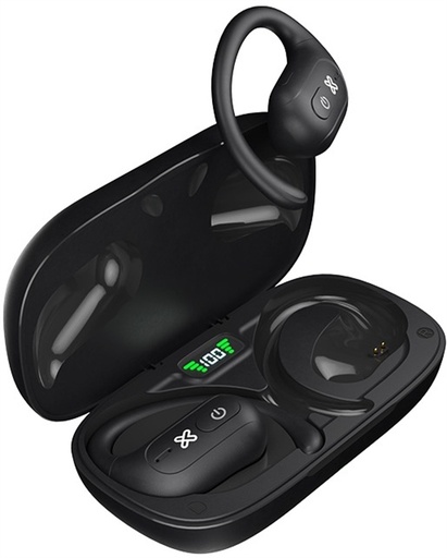 Audífono con microfono Klip Xtreme openbud com, bluetooth 5.3, (open ear design), hasta 20 horas