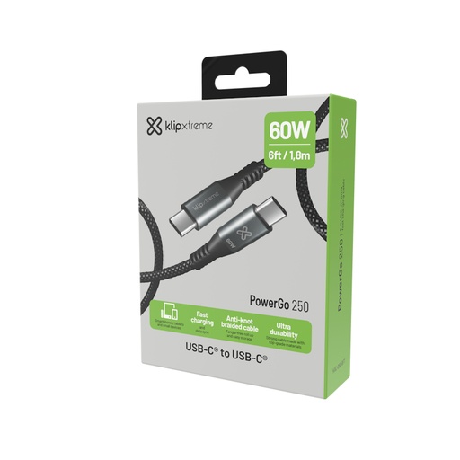Cable USB Klip Xtreme kac-250-6FT