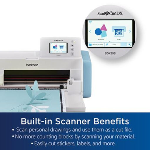 Maquina de corte Brother scanncut DX, con scanner integrado, ajuste automático de las