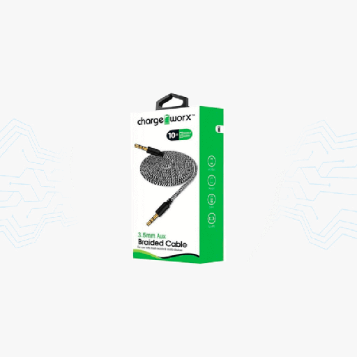 Cable lightning a USB-C, Chargeworx, 6FT, 20W, para iphone / ipad, negro