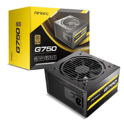 Power supply Antec G750, potencia de 750W con certificación 80 plus gold (230V eu). diseño