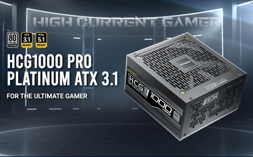 Power supply Antec HCG1000 pro platinum, potencia de 1000W con certificación 80 plus