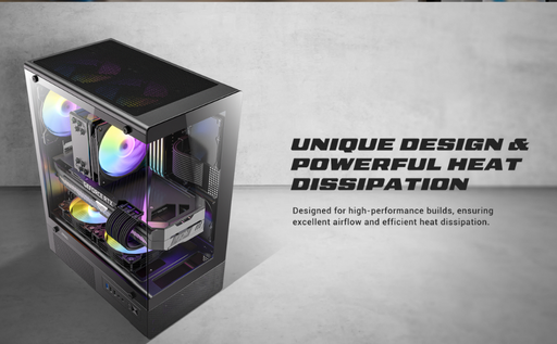 Case gaming Antec VCX300 ARGB mid-tower