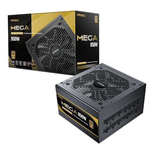 Power supply Antec MEGA850 gold, potencia 850W con certificación 80 plus gold