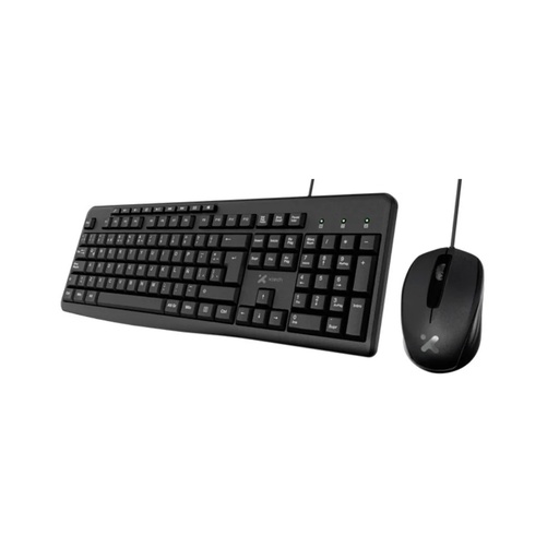 Teclado mouse combo Xtech usb, multimedia, optical mouse, español