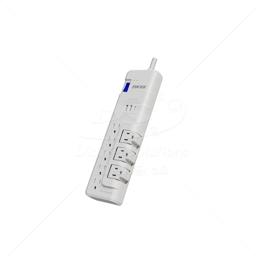 Protector de tensión regleta con capacidad de carga de 1625W y nivel de protección de 2700