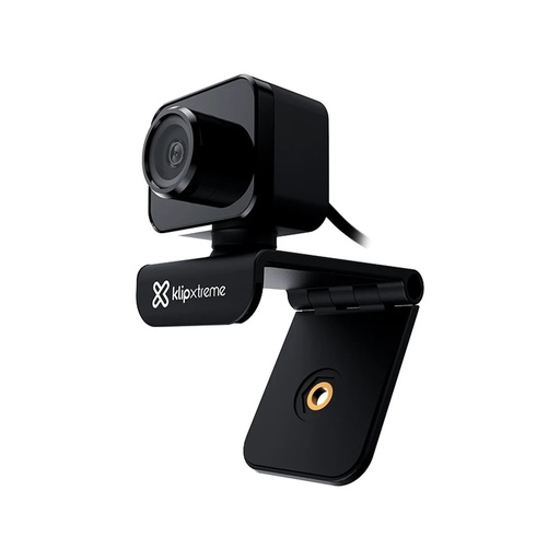 Cámara web Klip Xtreme camcom 2K, QHD, con microfono integrado, 80 grados de vision, imagen