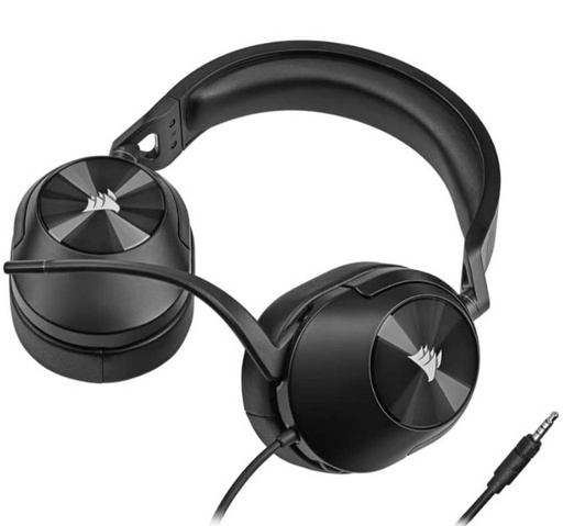 Audífono con microfono corsair HS55 surround V2, gaming, stereo , dolby atmos en PC
