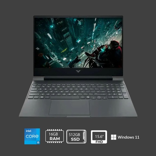 Laptop HP victus 15-FA2082 gaming core™ I5-13420H 16GB RAM 512GB SSD 15.6" (1920X1080)