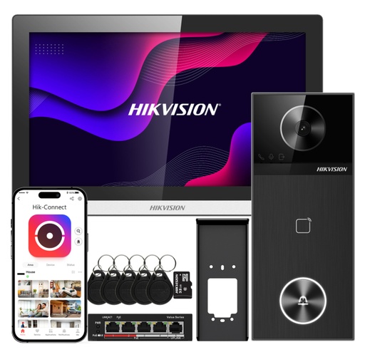 Videoportero Hikvision kit vídeo intercom IP 4K