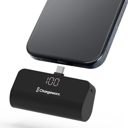 Cargador movil (power bank) Chargeworx graffiti, 10,000MAH, USB-C, USB-a, luz led, color