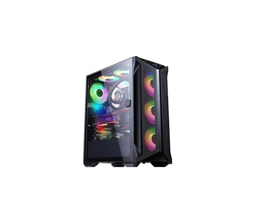 Case Myo gaming mid tower, 4 ventiladores argb, 3 delantero y 1 trasero, Myo-Y200